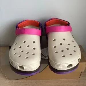 CROCS Classic Hiker Clog Stucco Purple Unisex Sandal Pink Belt - SZ 11 ?CROCS ?Classic Hiker Clog Stucco Purple Unisex Sandal  main image 3